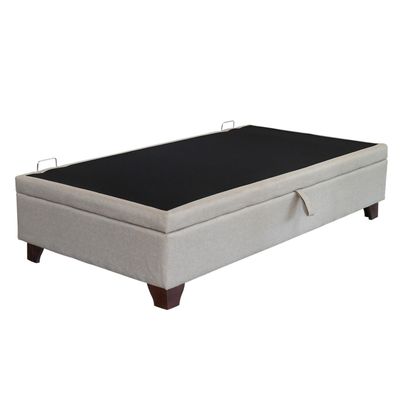 Imagen 2 del producto Base Cama Baul 1.5 plazas largo 200 - Color Beige Con patas 11 cm