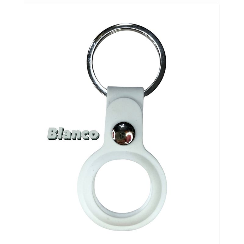 GENERICO - Funda Silicona Airtag Premium - Blanco