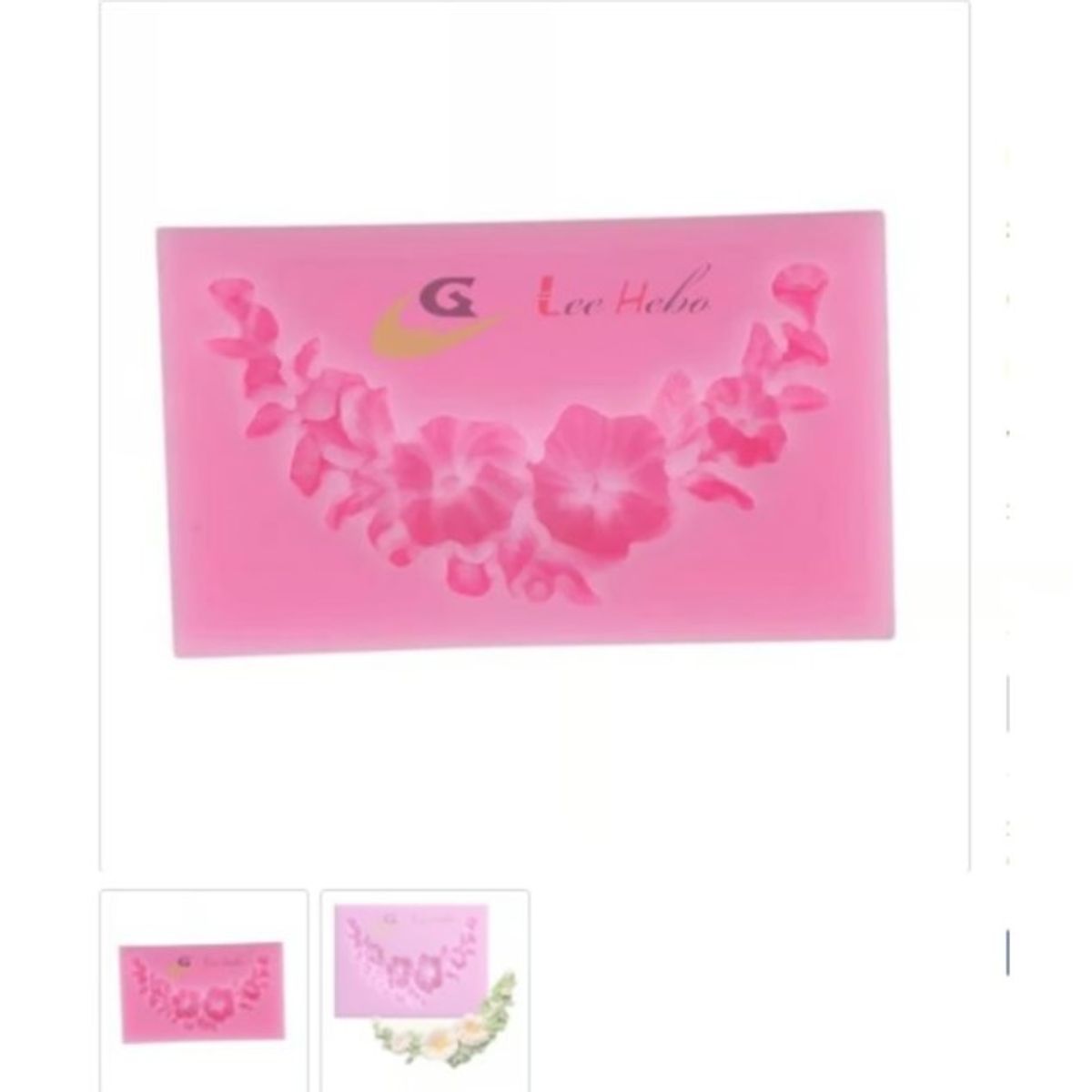 GENERICO - Molde Para Fondant Silicona Rosa