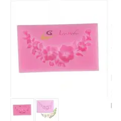 GENERICO - Molde Para Fondant Silicona Rosa