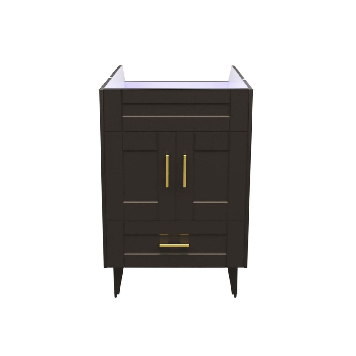 DOMSA - Mueble base para baño Deluxe 50SK CafE 48x80x38cm