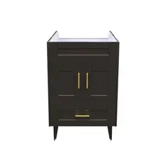 DOMSA - Mueble base para baño Deluxe 50SK Café 48x80x38cm