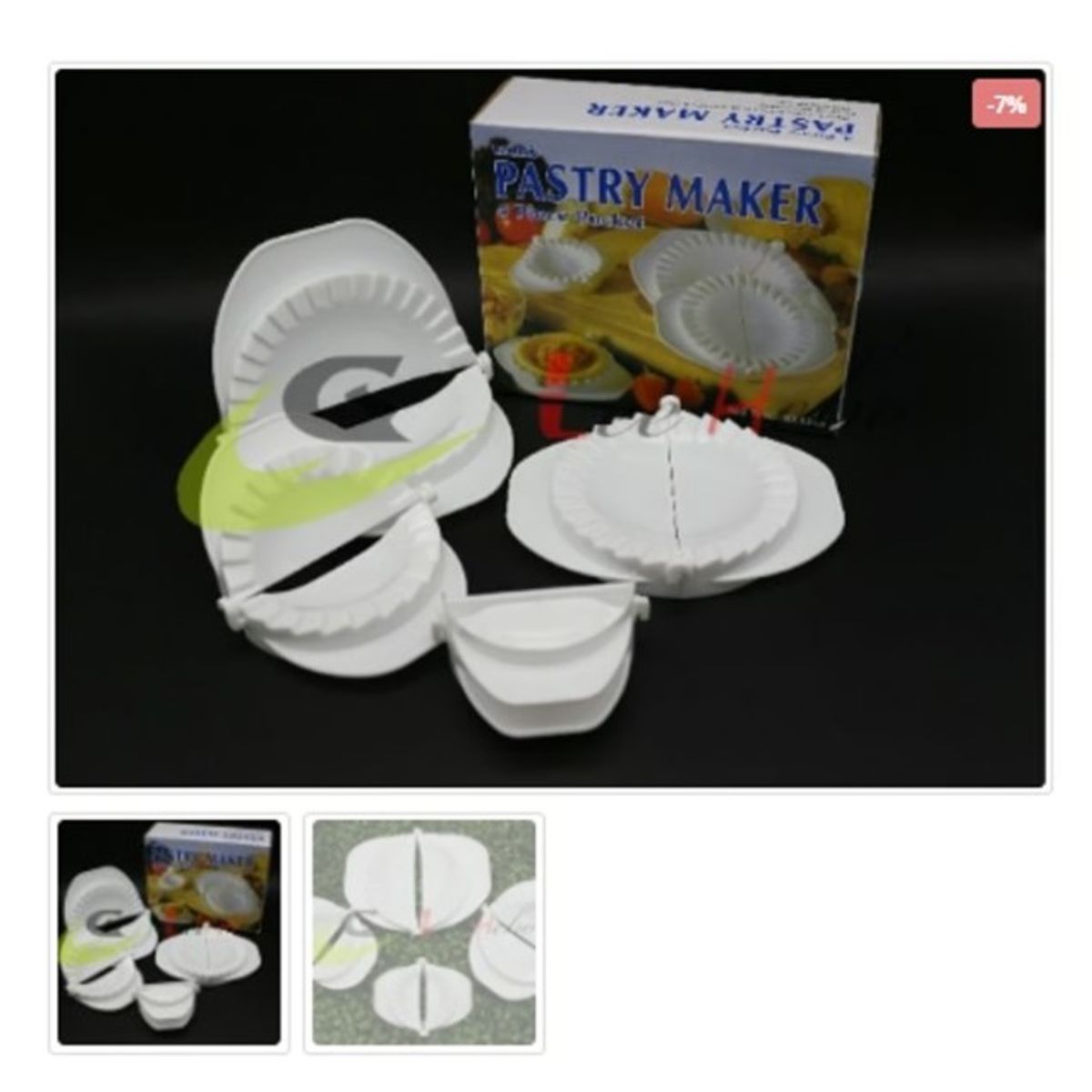 GENERICO - Molde Para Empanadas Plastico 4 Piezas