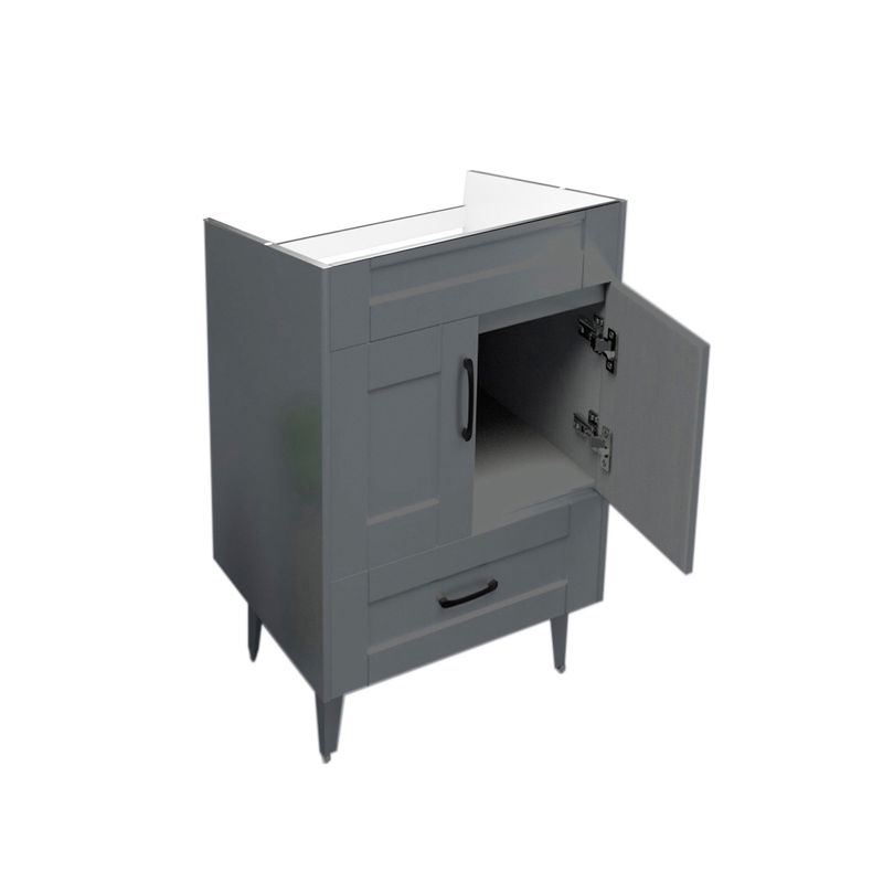 DOMSA - Mueble base para baño Deluxe 50SK Gris 48x80x38cm