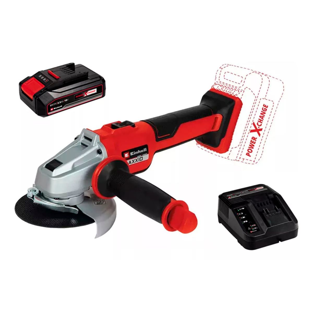 EINHELL - Galletera Esmeril Angular 18v Axxio 18115 Bat+ Carg Einhell