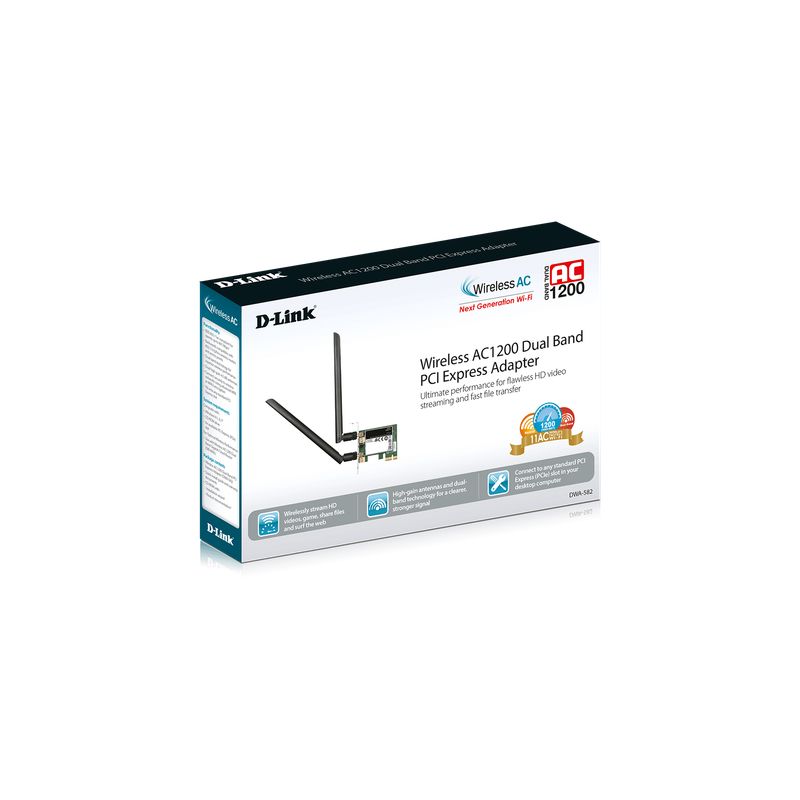 DLINK - DLINK T.RED DWA-582 PCIEX AC1200 DUALBAND WIRELES