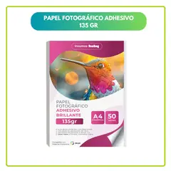 GENERICO - Papel Fotográfico Adhesivo A4 135g Pack 50 hojas