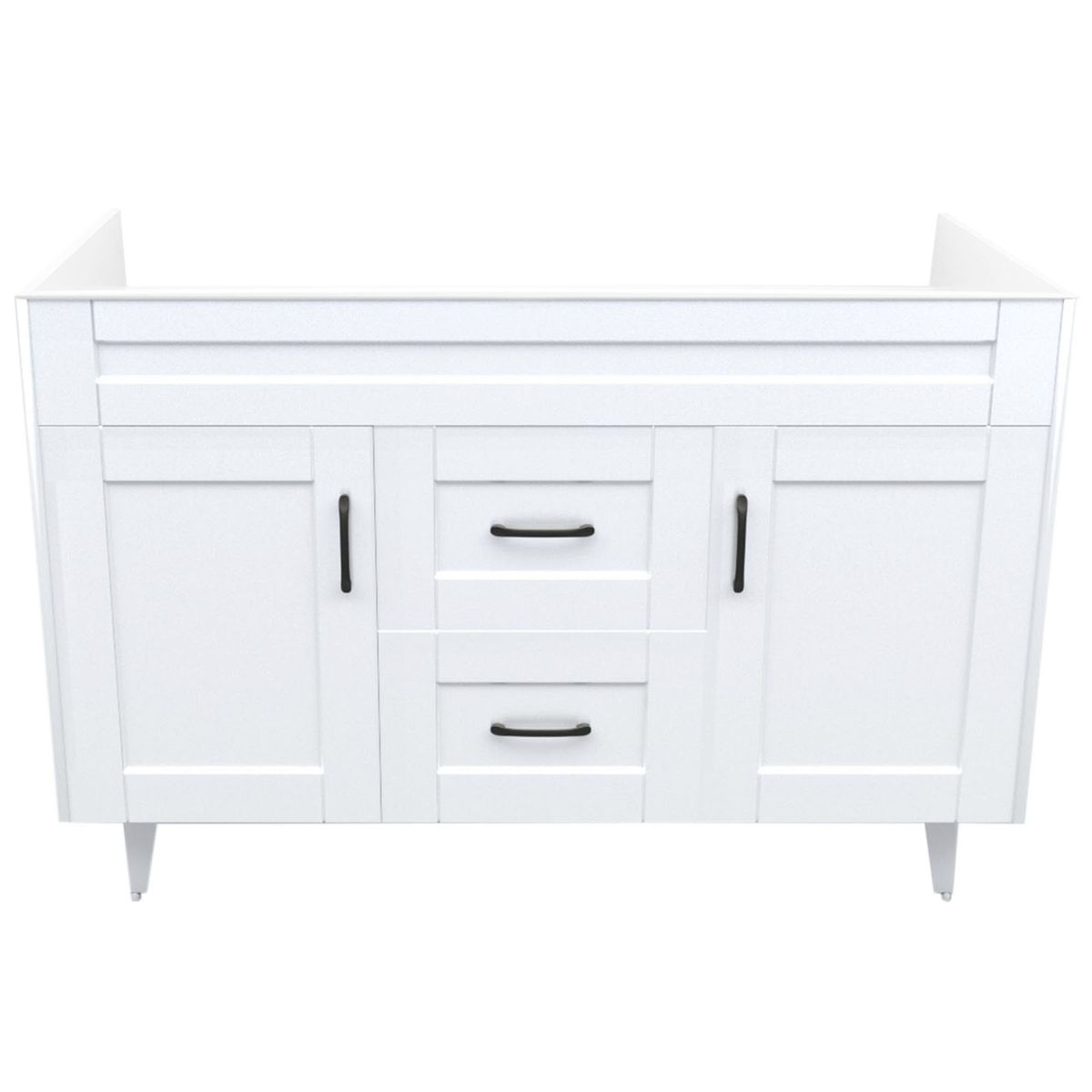 DOMSA - Mueble base para baño Deluxe Doble 120SK Blanco 118x80x45cm