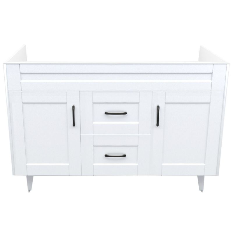 DOMSA - Mueble base para baño Deluxe Doble 120SK Blanco 118x80x45cm