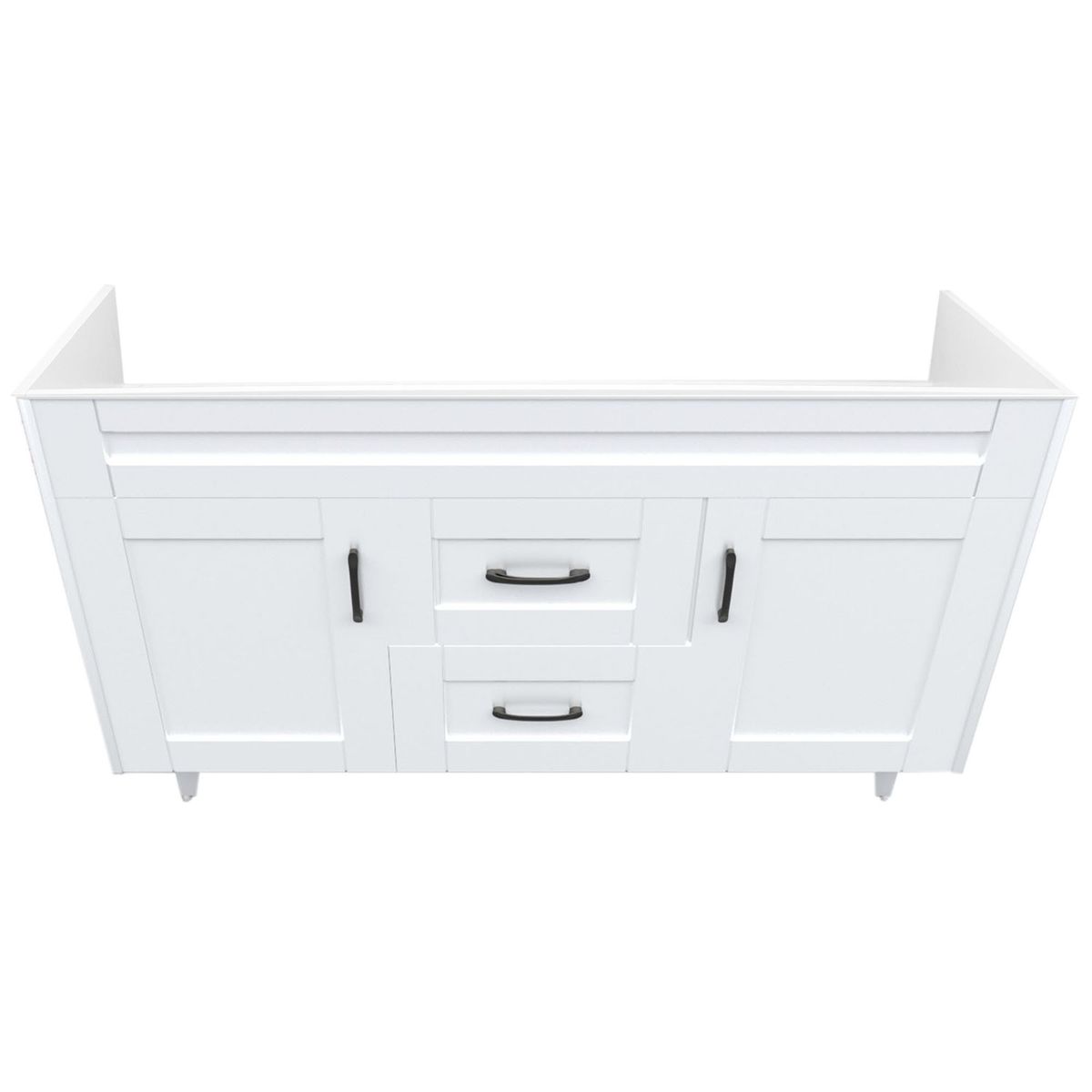 DOMSA - Mueble base para baño Deluxe Doble 120SK Blanco 118x80x45cm