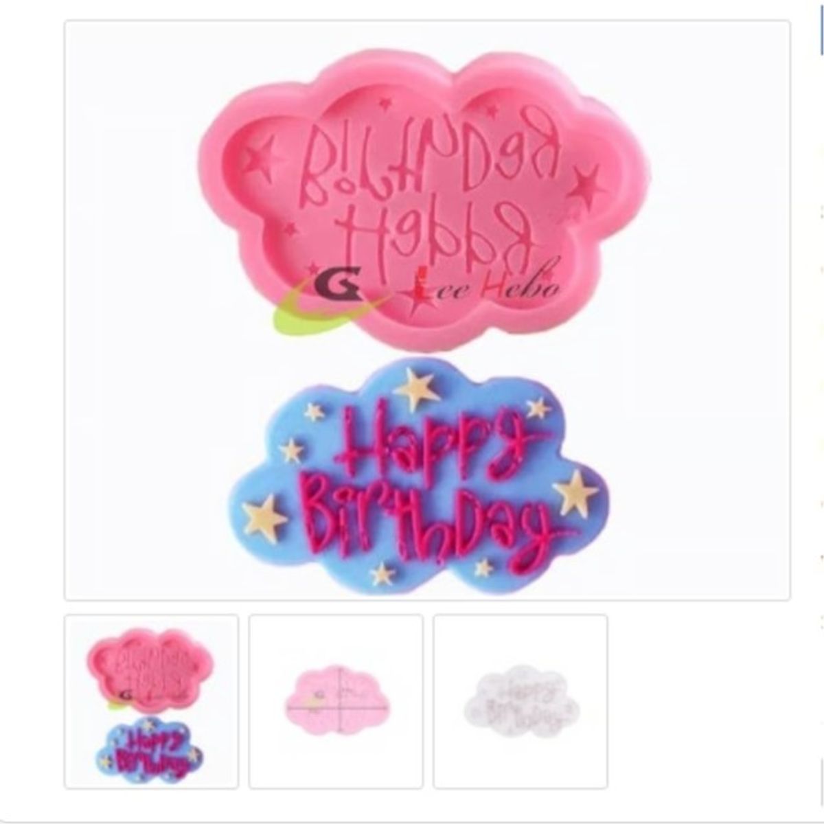 GENERICO - Molde Para Fondant Happy Birthday