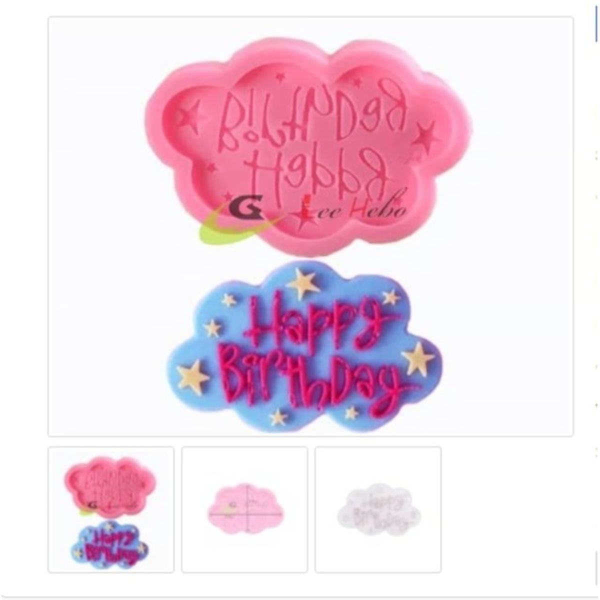 GENERICO - Molde Para Fondant Happy Birthday