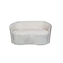 DISEÑOS VALESTRINI - SOFA MONACO CURVO FELPA CRUDO