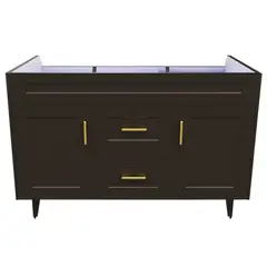 DOMSA - Mueble base para baño Deluxe Doble 120SK CafE 118x80x45cm