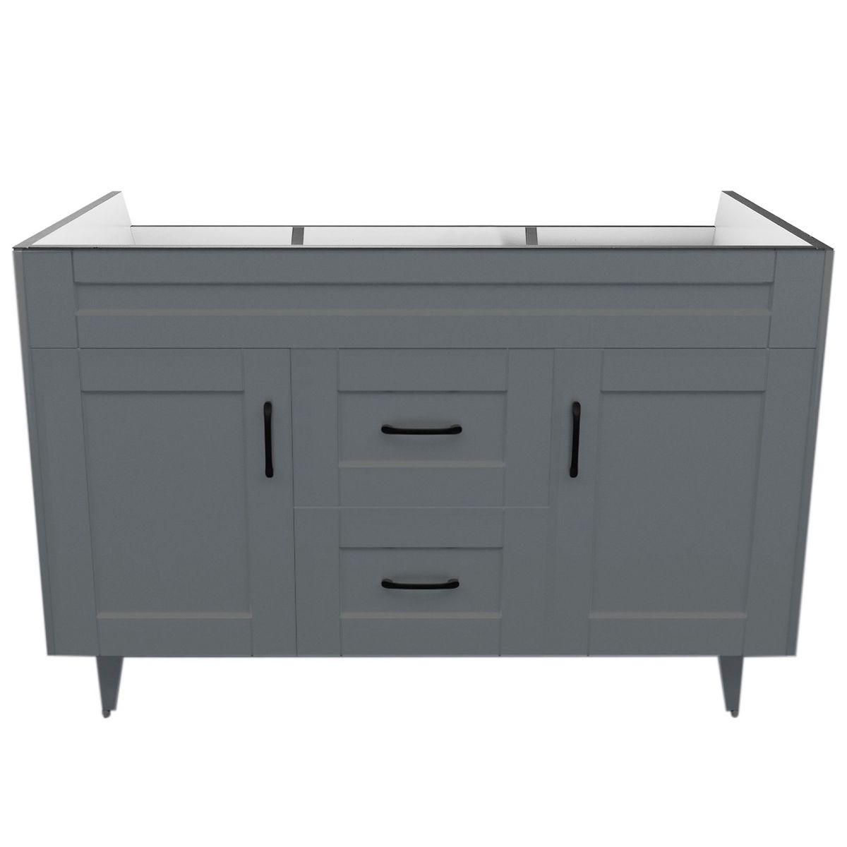 DOMSA - Mueble base para baño Deluxe Doble 120SK Gris 118x80x45cm