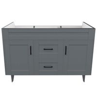 Mueble base para baño Deluxe Doble 120SK Gris 118x80x45cm
