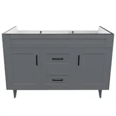 DOMSA - Mueble base para baño Deluxe Doble 120SK Gris 118x80x45cm