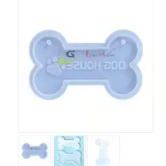 GENERICO - Molde Para Resina Silicona Hueso De Perro Dog
