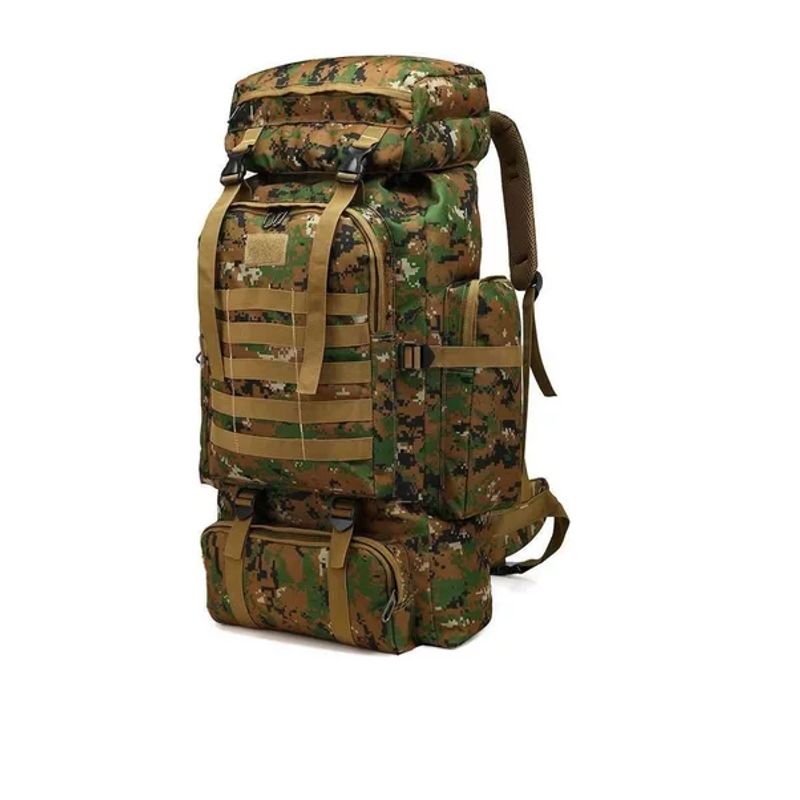 CARIBEE - Mochilas Táctica 70litros Camping Verde