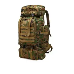 CARIBEE - Mochilas Táctica 70litros Camping Verde