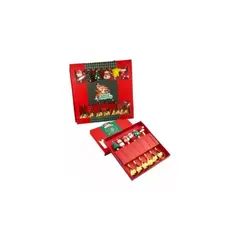GENERICO - Set de 6 cucharas navideñas