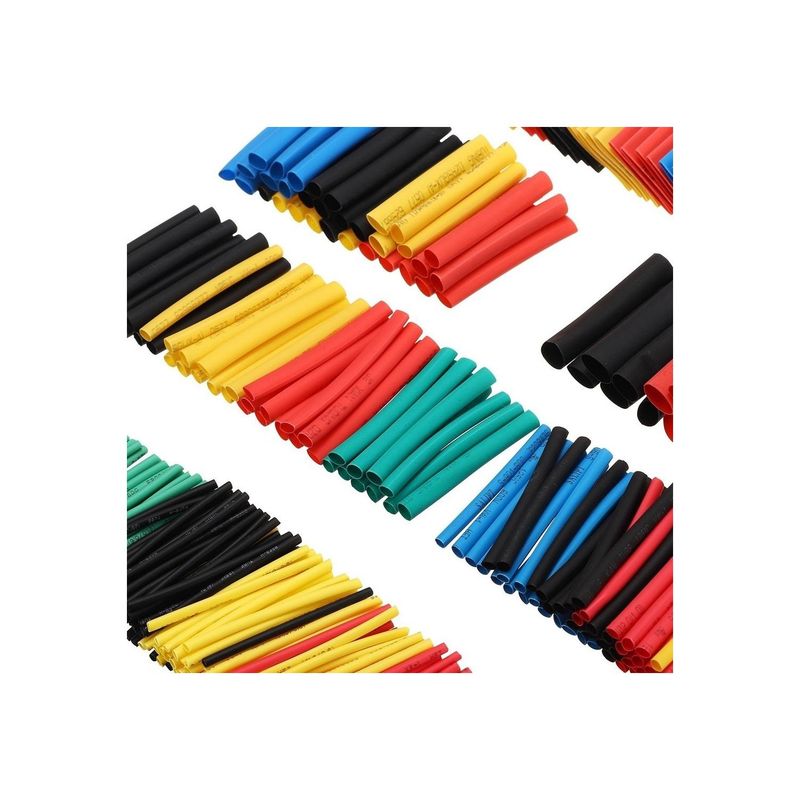 GENERICO - Cubre Cables Aisladores Termo Retráctil 328 Unidades - SC