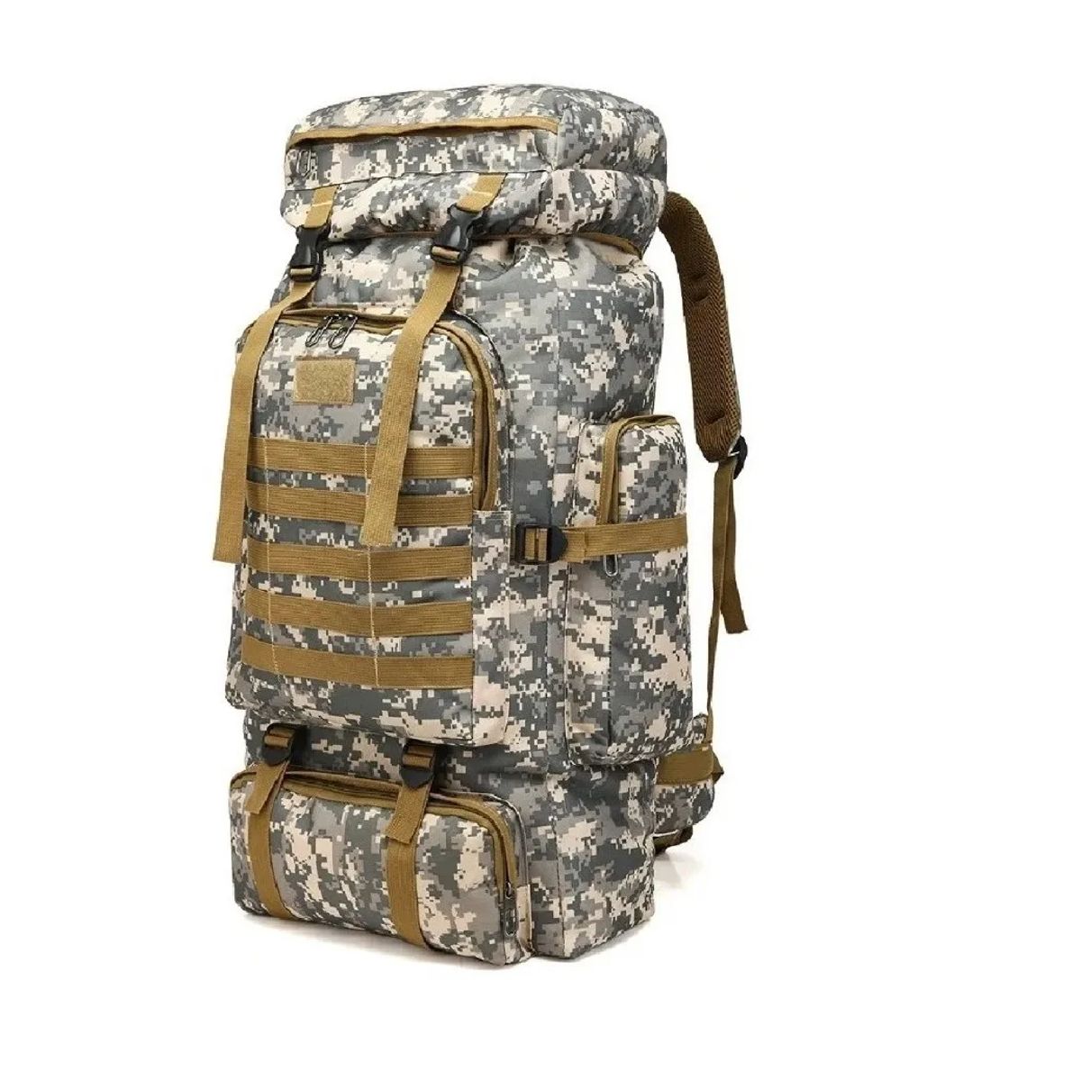 CARIBEE - Mochilas Táctica 70litros Camping Gris