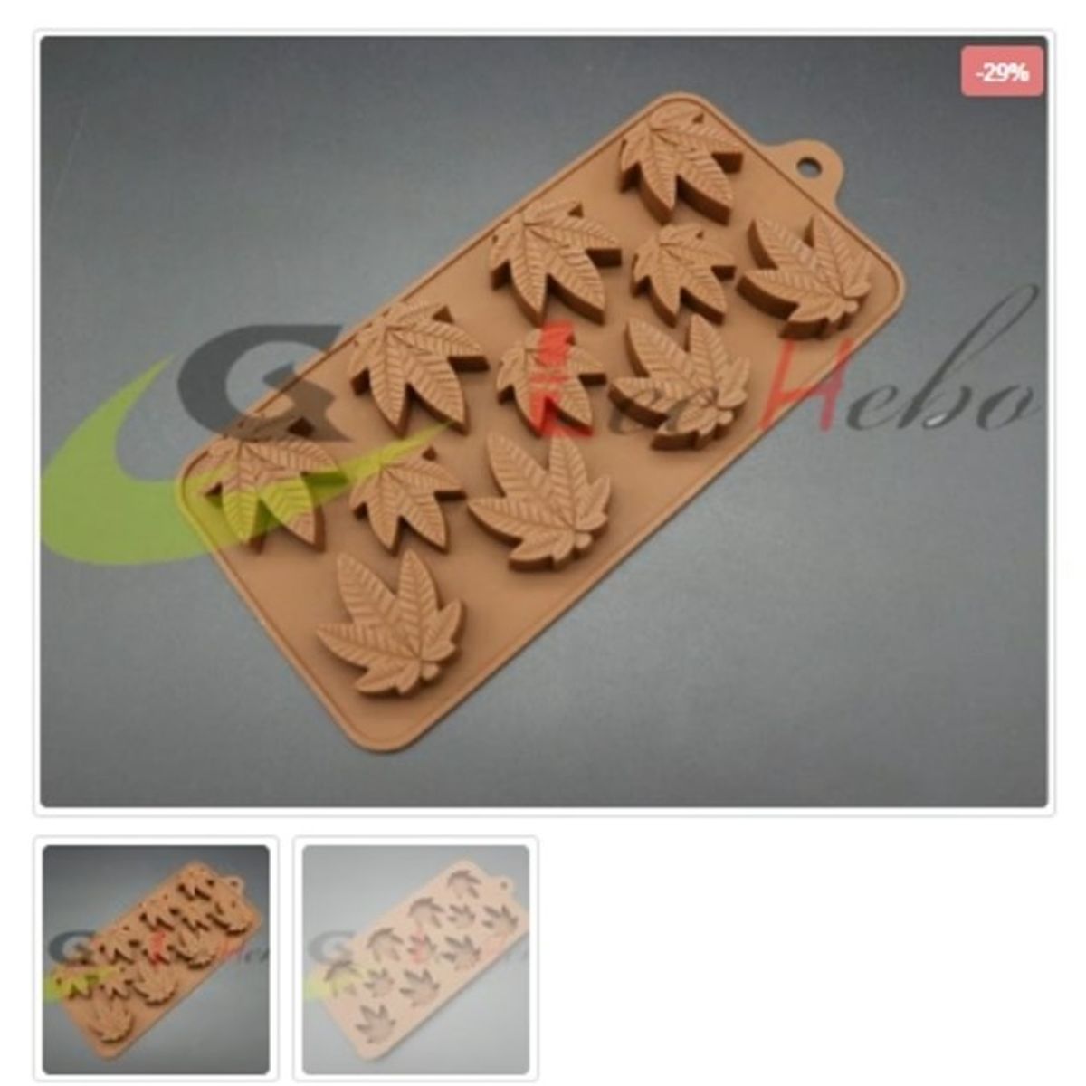 GENERICO - Molde De Silicona Molde Hojas 11 Divisiones