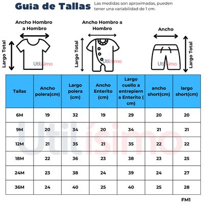 Imagen 2 del producto Set 3 Piezas Conjunto con Enterito Bebe Niño 100% Algodón Rayas Azules