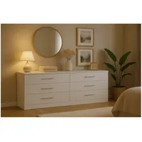 Comoda 6 Cajoneras Organizador aparato Diseño E.e.u.u Moderno Blanco…