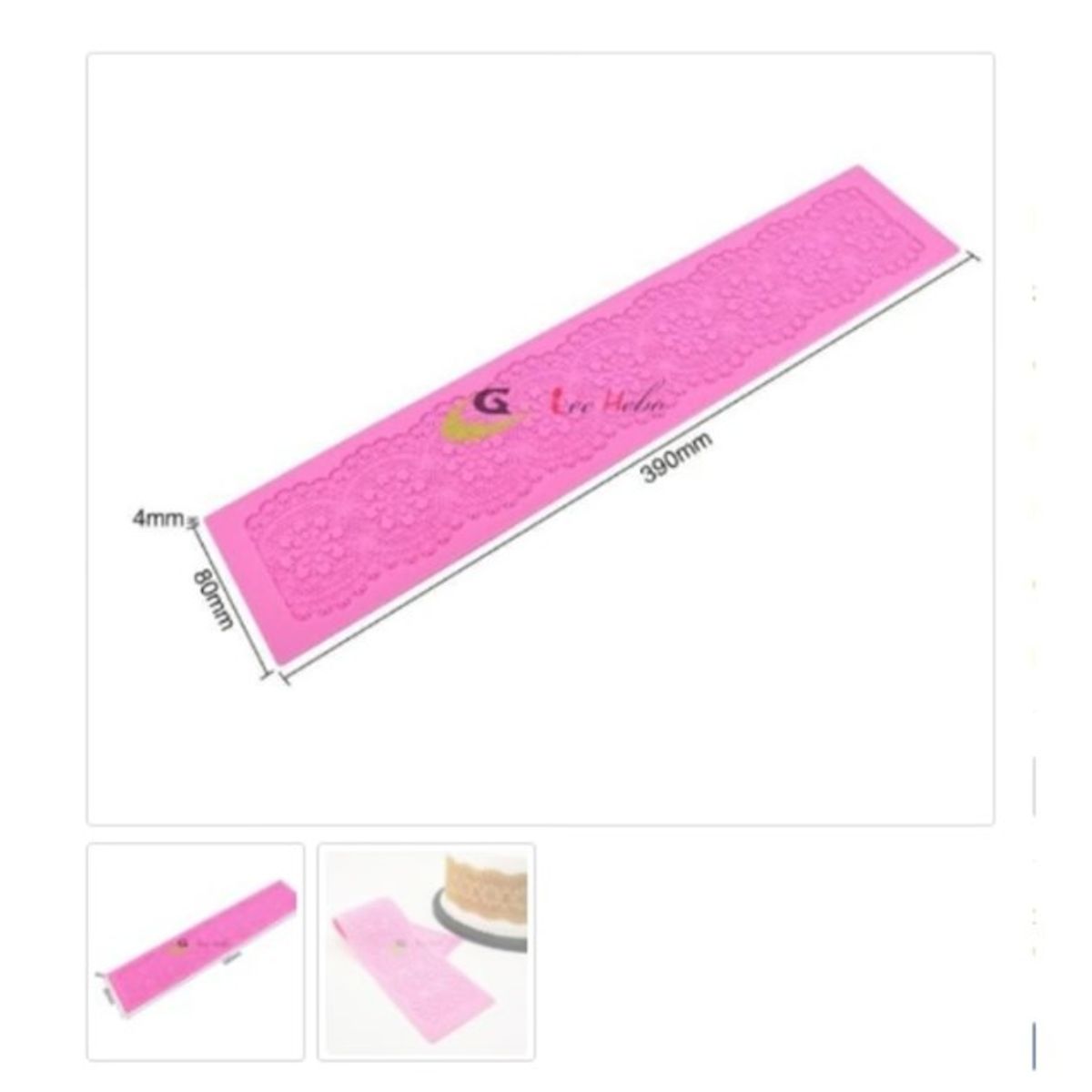 GENERICO - Molde Decoracion Reposteria Encaje Torta