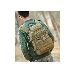 CARIBEE - Mochila Gran Capacidad Camping Camuflaje Cafe