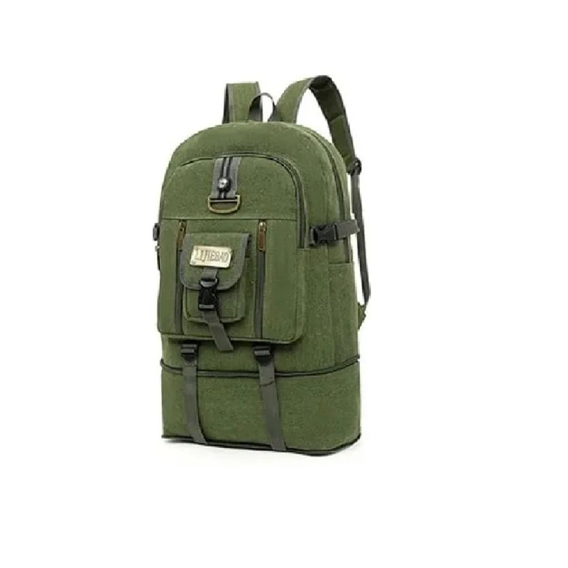 CARIBEE - Mochila Bolso Multiusos Impermeable 50 Litros Verde