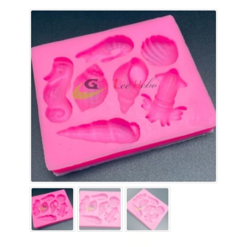 GENERICO - Molde De Silicona Para Fondant Figuras Animales De Mar