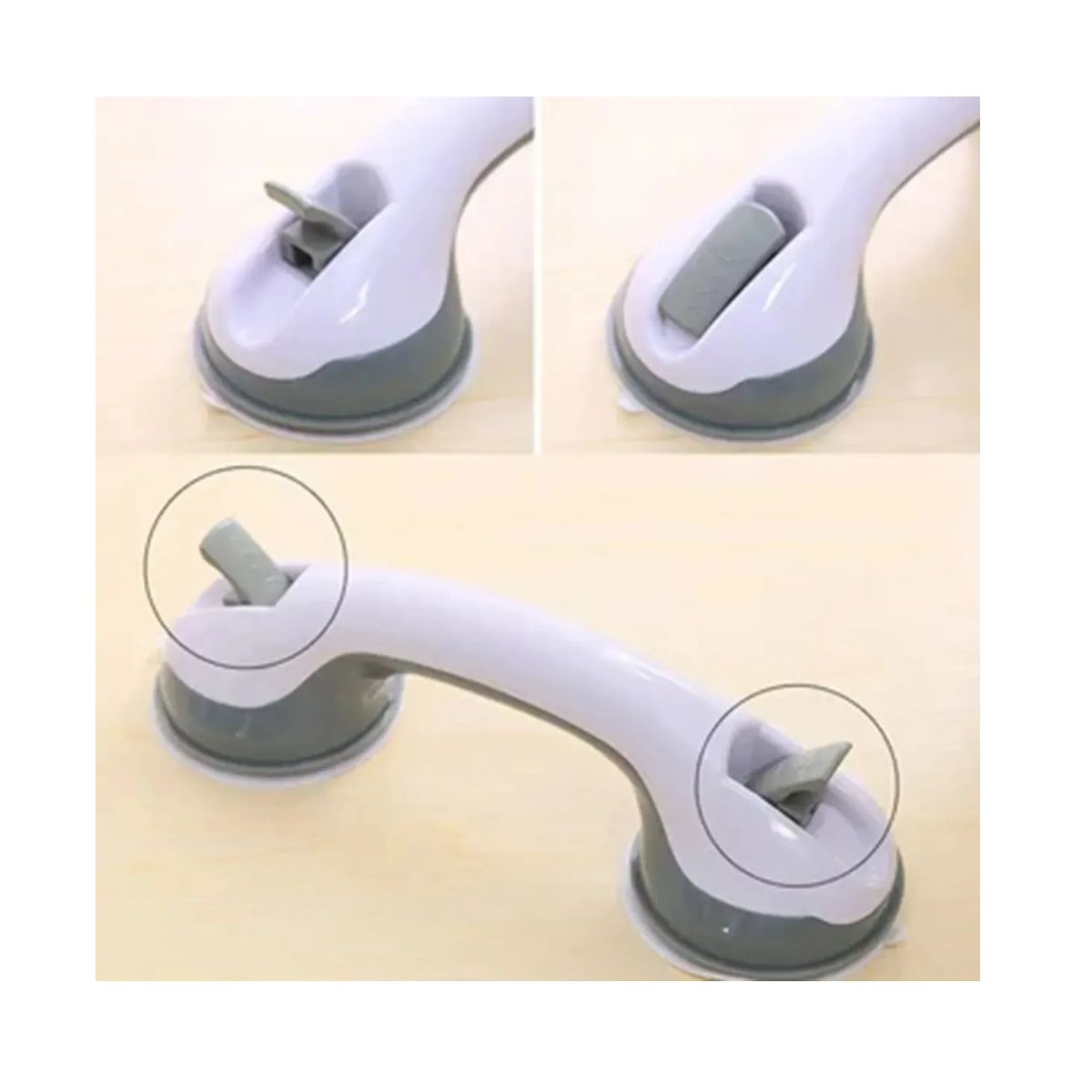 CARIBEE - Pack 2 Agarradera Manilla Antideslizante Baño Barras