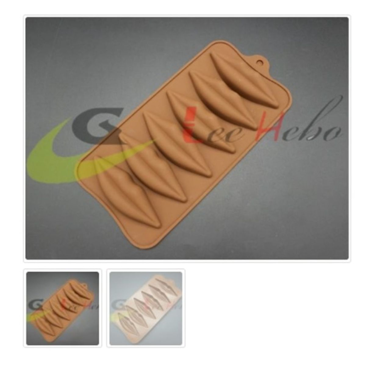 GENERICO - Molde De Silicona Molde Boca/Labios 6 Divisiones