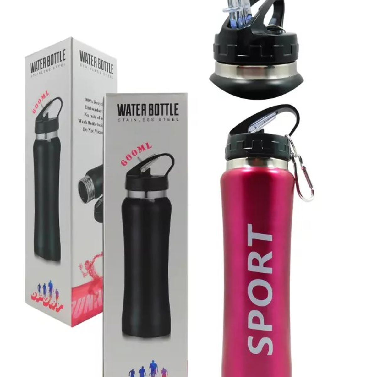 GENERICO - Botella Termina Deportiva para el Agua de 600 ML Sport