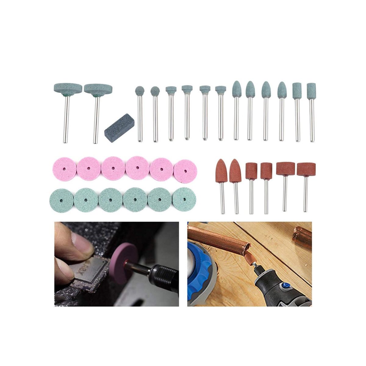 GENERICO - Kit Multiuso Para Dremel De 216 Piezas Lijar Y Pulir - SC