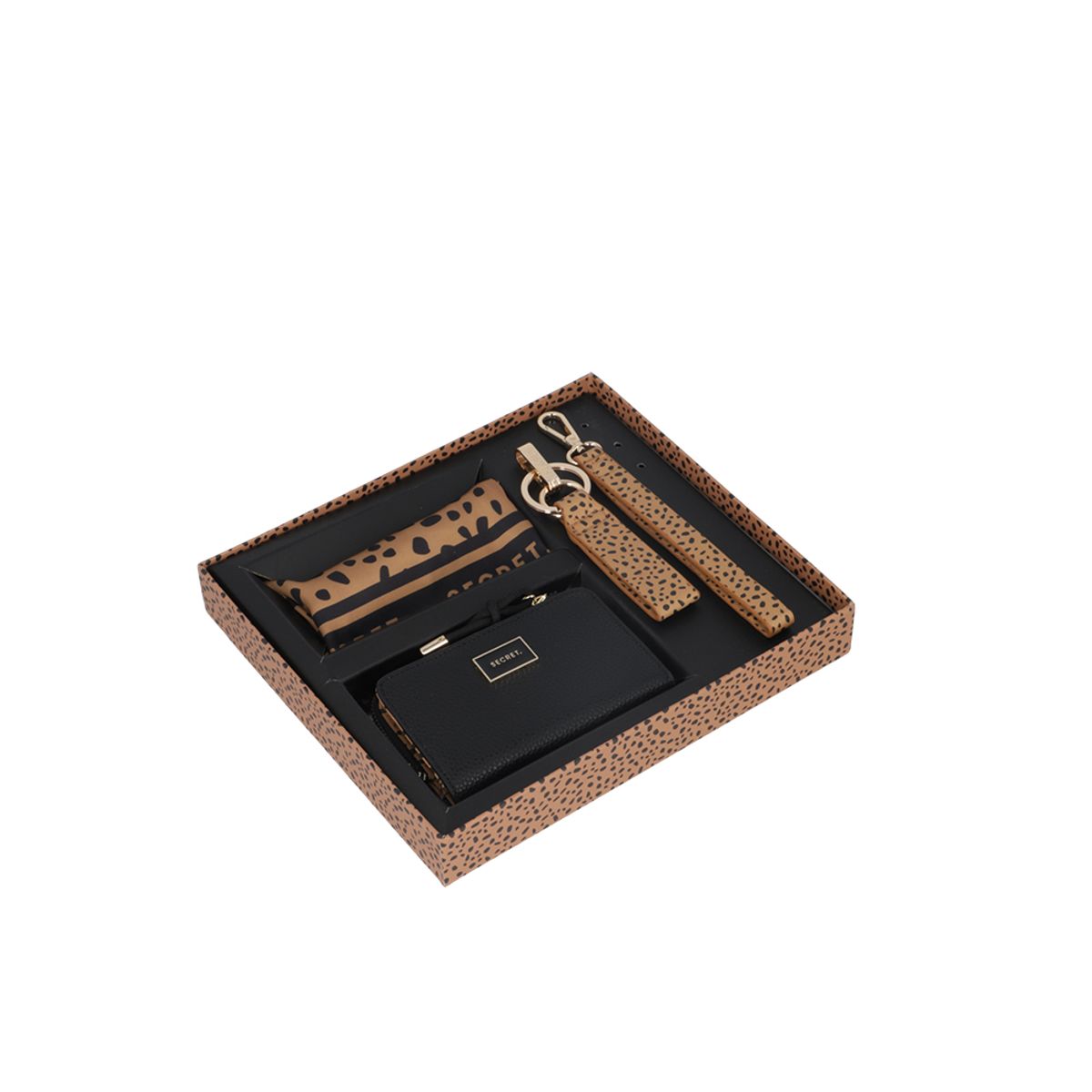 SECRET - Billetera + Pañuelo + Llavero Secret Marrakech SS25 Negro