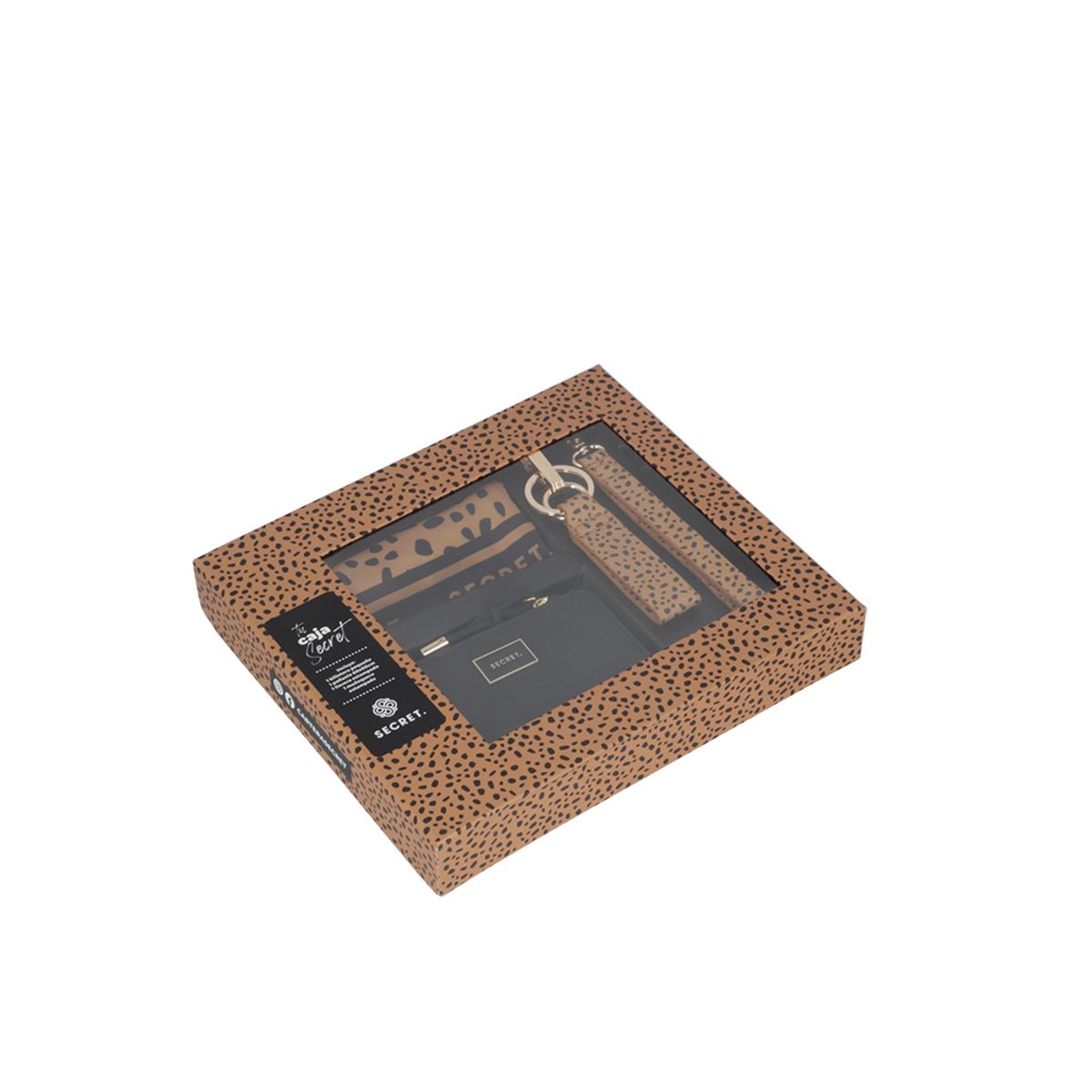 SECRET - Billetera + Pañuelo + Llavero Secret Marrakech SS25 Negro