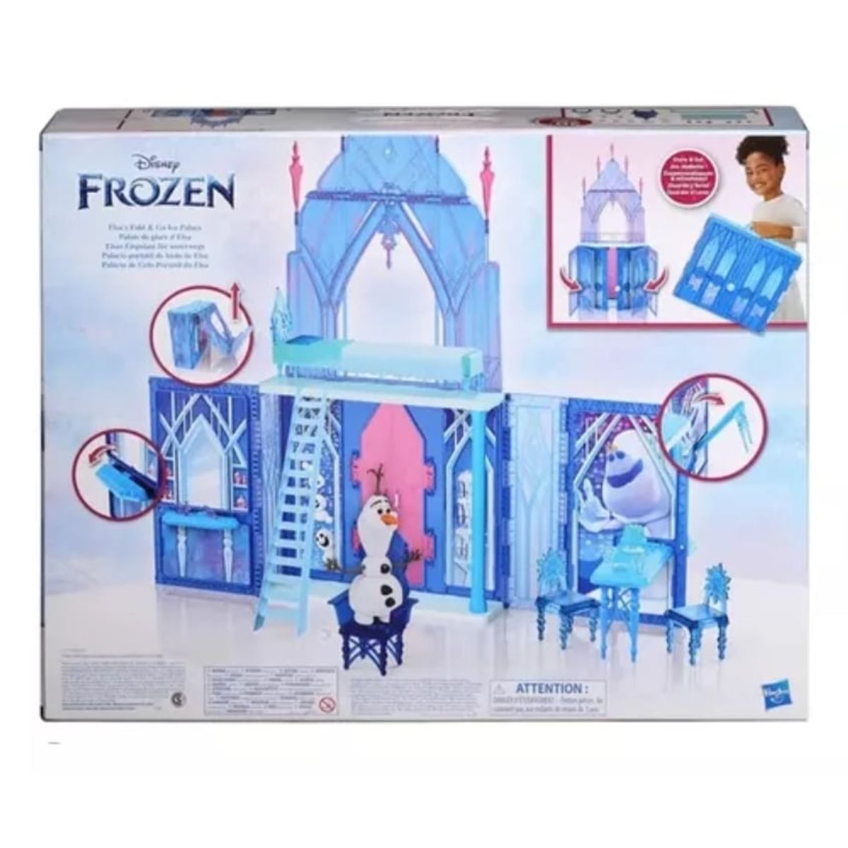HASBRO - Frozen Disney Palacio Portatil de Hielo de Elsa