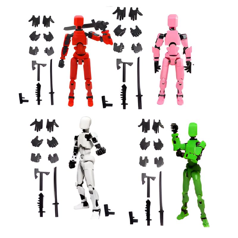 GENERICO - Misión 13 Figura Dummy 13 Set de 4 Figuras Aleatorias