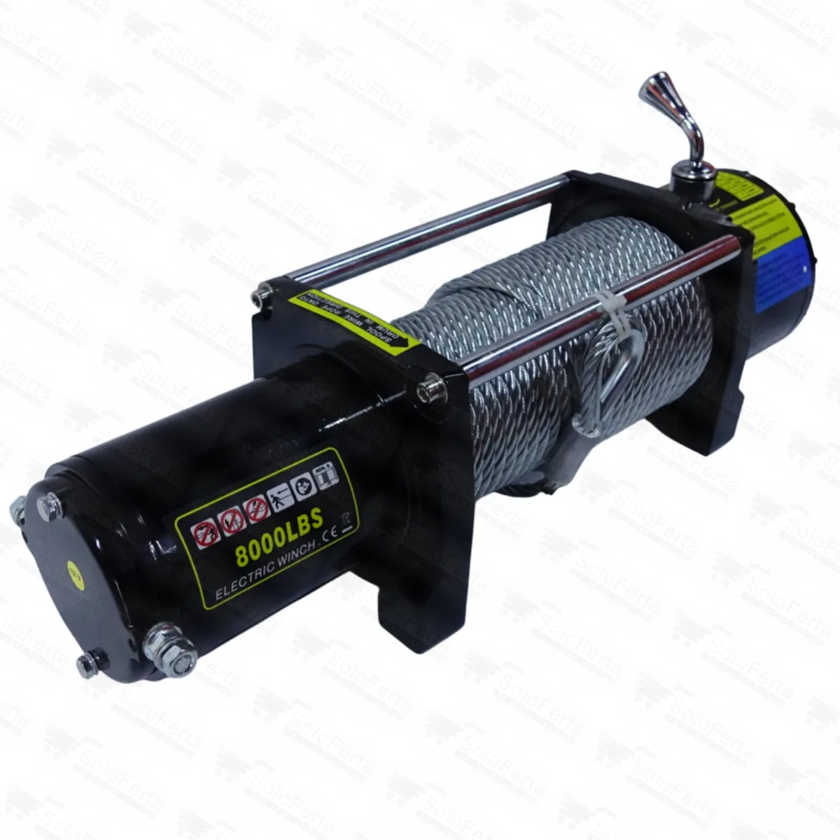 GENERICO - Winche Eléctrico 12V 8000Lbs