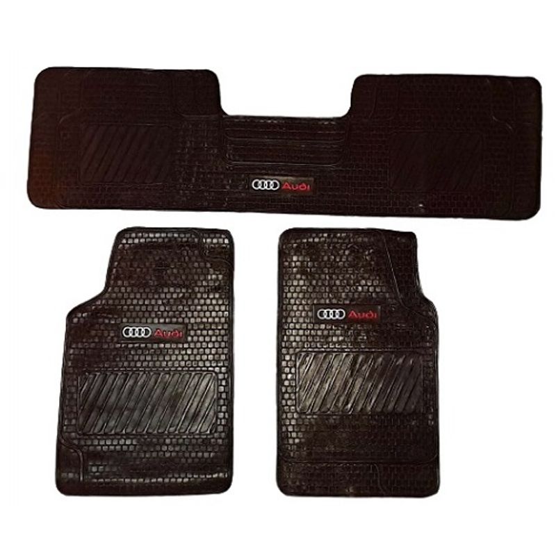 GENERICO - PISOS DE GOMA 3 PIEZAS PARA AUTOMOVIL Y CAMIONETA AUDI