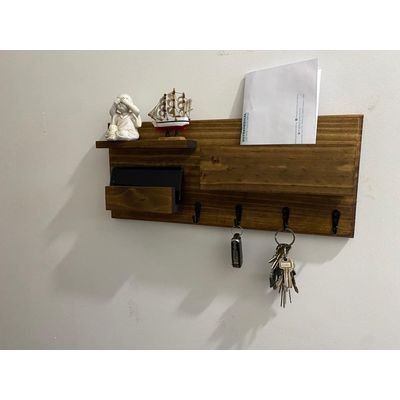 Imagen 2 del producto Porta llaves madera con repisas