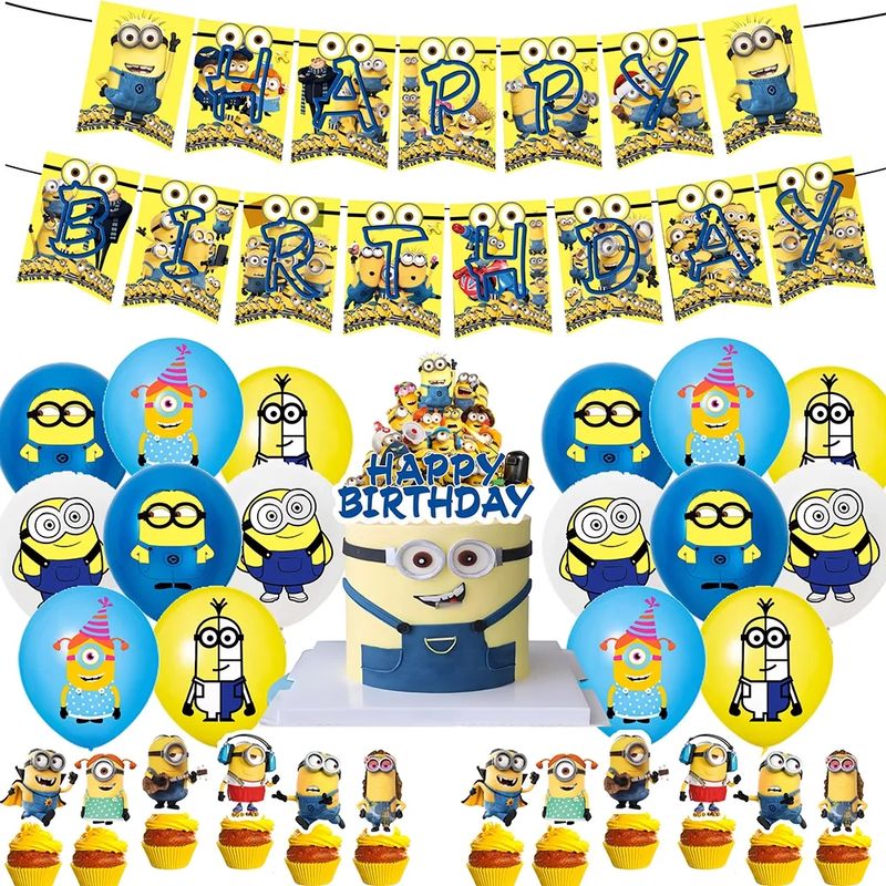 GENERICO - Cumpleaños Minions Cotillón Globos y Decoraciones