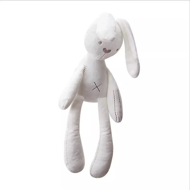 GENERICO - Conejo Blanco Peluche De Apego De Felpa Para Niños Bebes