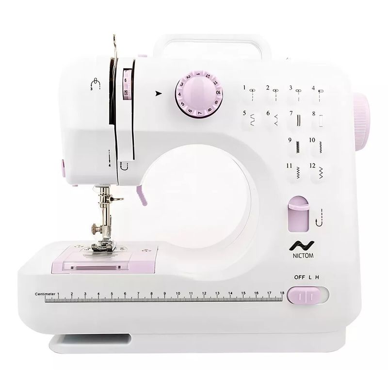 GENERICO - Máquina De Coser Portátil Recta Con 12 Tipos De Puntadas