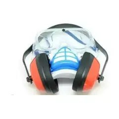 MAKAWA - Set Protector De Seguridad Mascara Lentes Antiparras 3 piezas