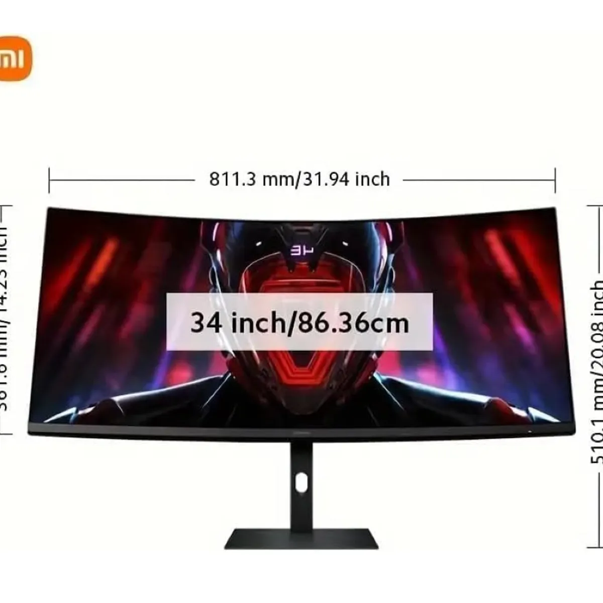 XIAOMI - Monitor Gamer 34" - Xiaomi G34WQi -  WHQD (3440x1440) 1 ms 180 Hz VA